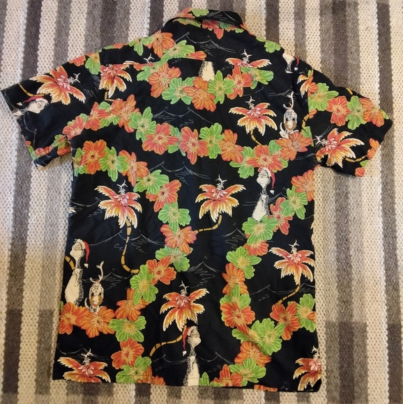 Billabong x Dr.Seuss The Grinch Christmas Aloha Button Down Size Medium - Picture 2 of 6